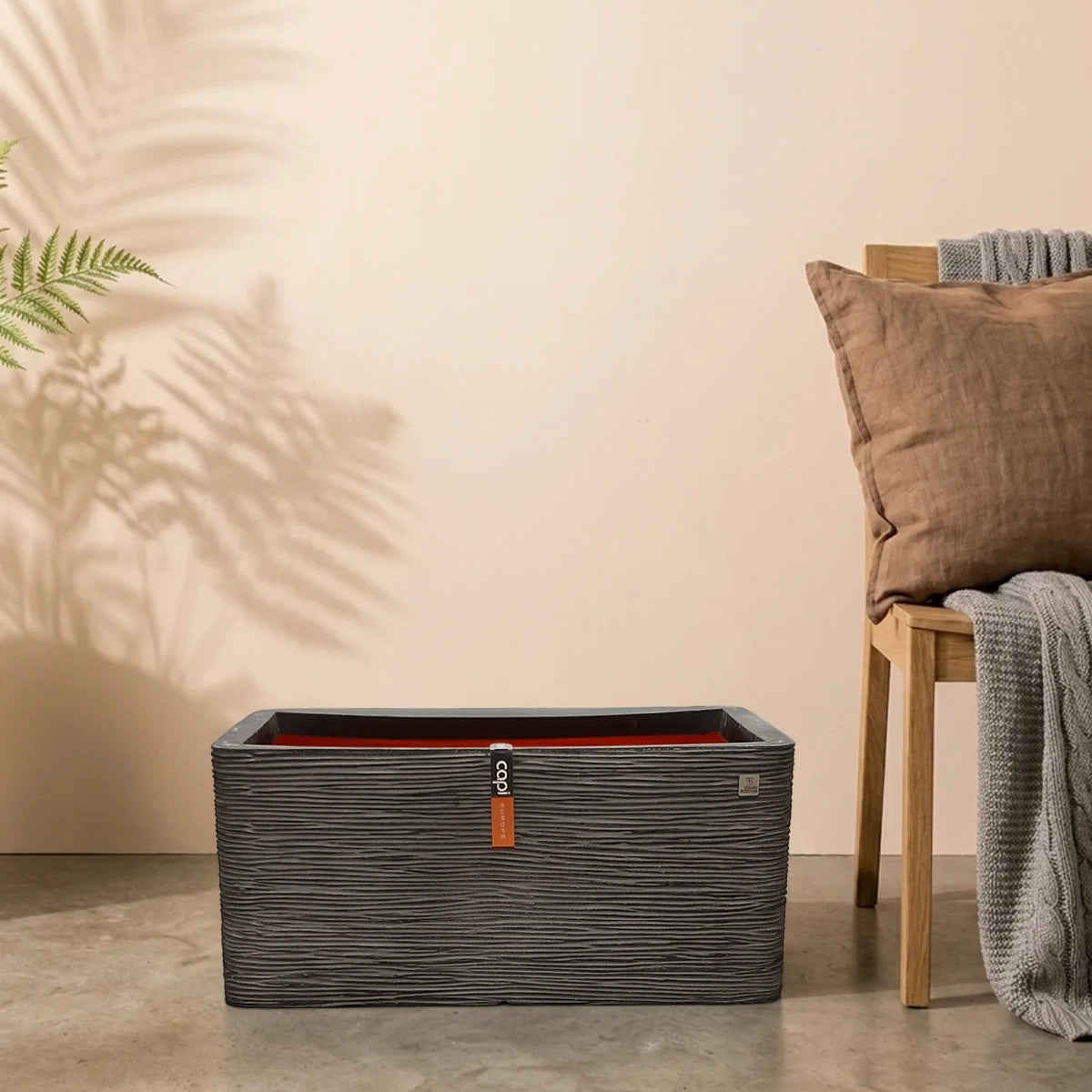 Capi Europe Planter Rectangle Rib NL