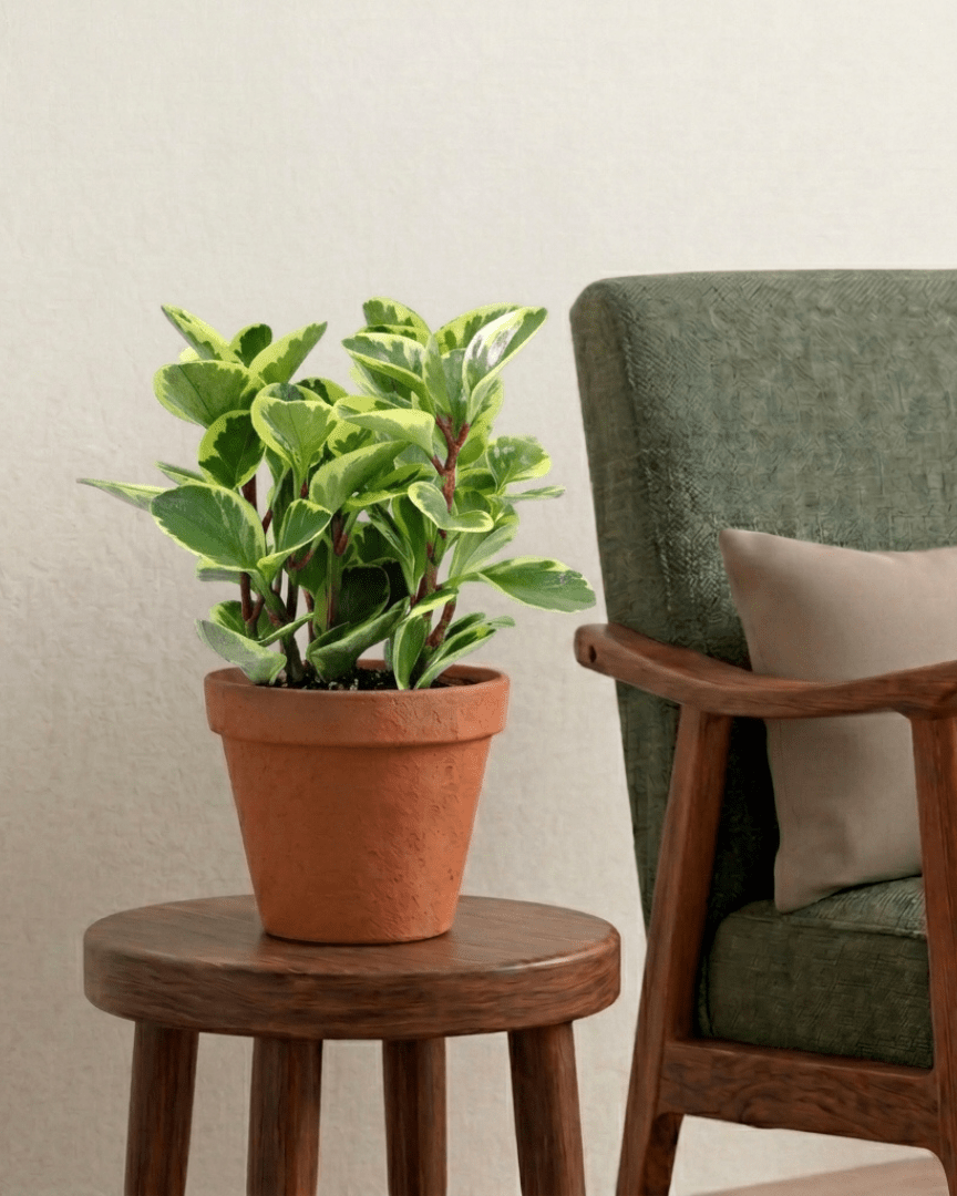 Baby Rubber Plant (Peperomia obtusifolia) - Bostan
