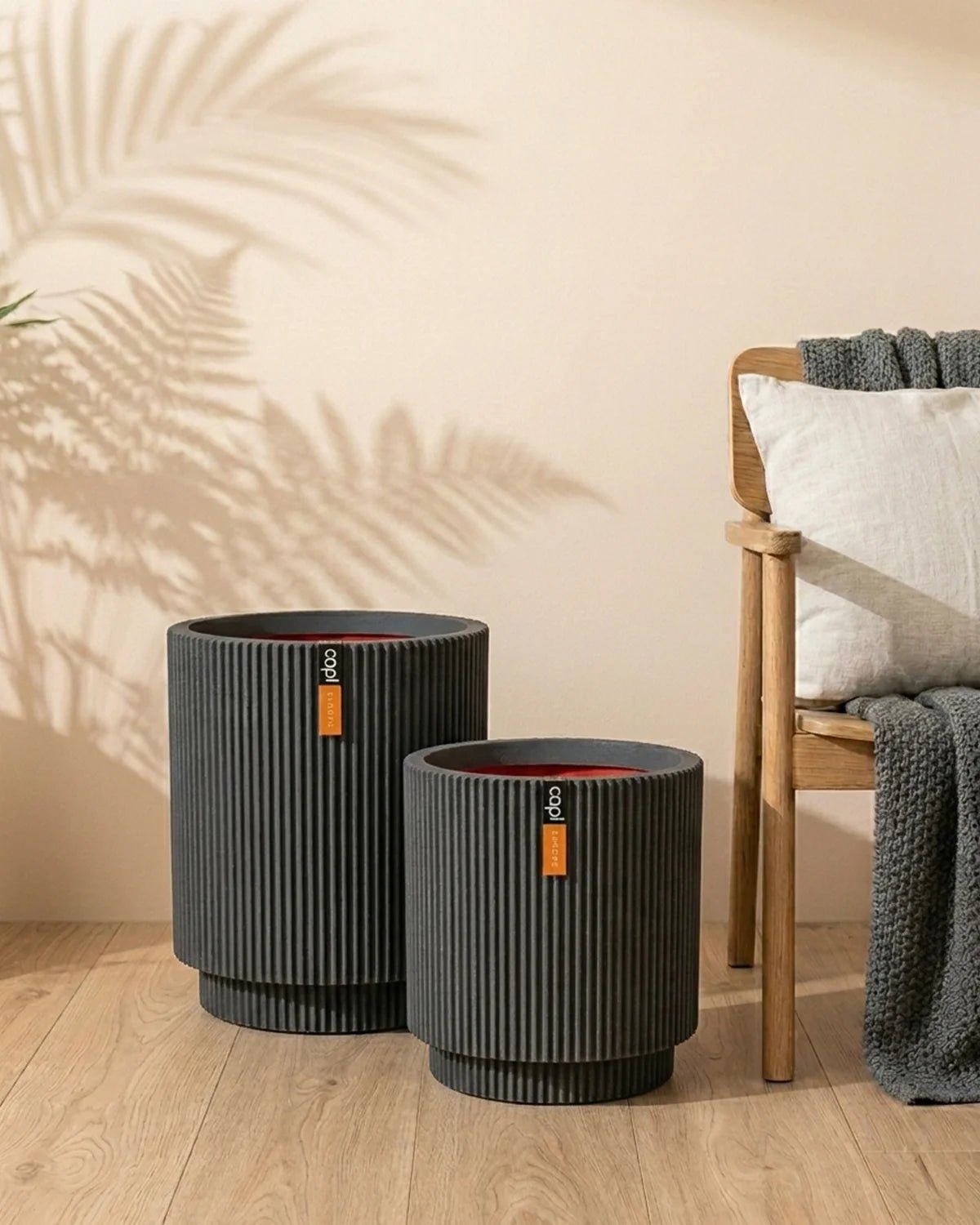 Capi Europe Vase Cylinder Groove NL - Bostan