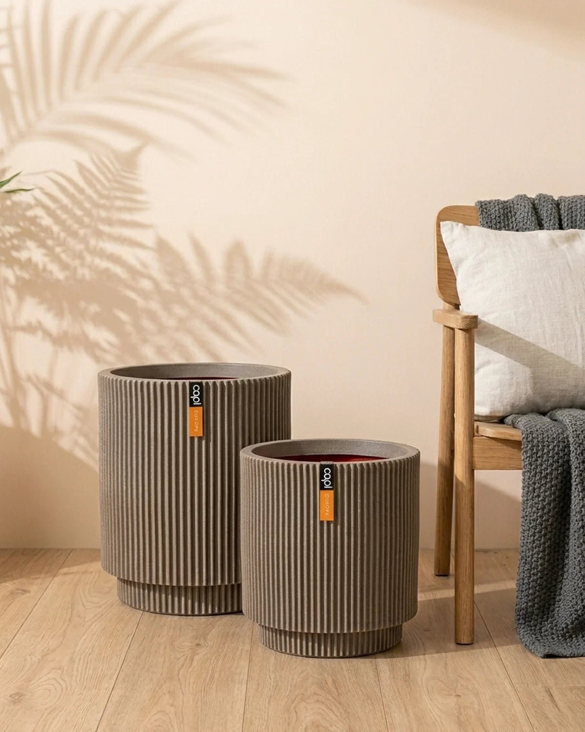 Capi Europe Vase Cylinder Groove NL - Bostan