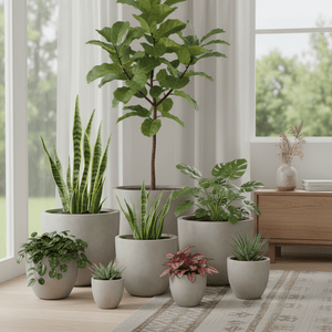 Fiber Clay Pot DW172257 - Bostan Al Jazeera