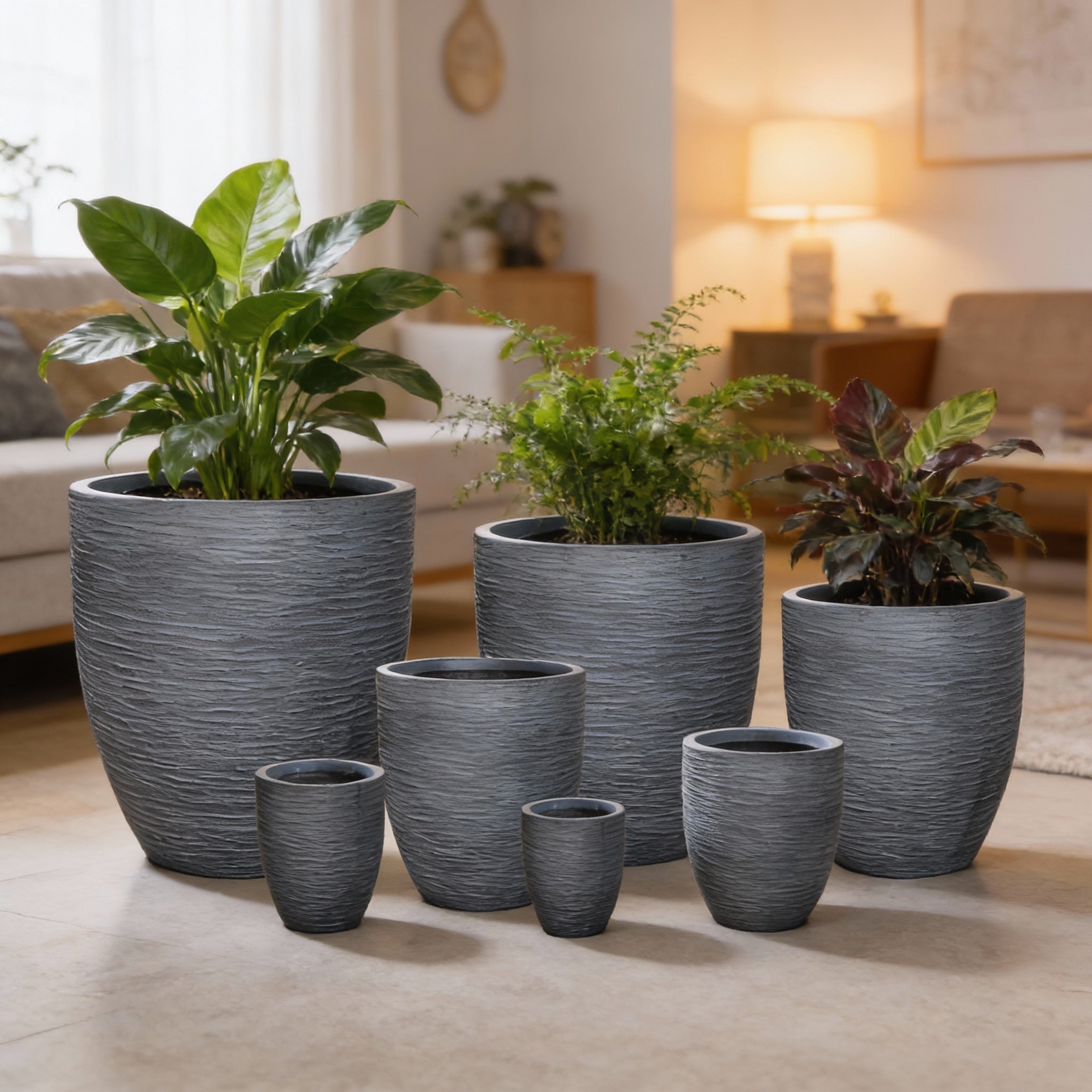 Fiber Clay Pot DW184372 - Bostan Al Jazeera