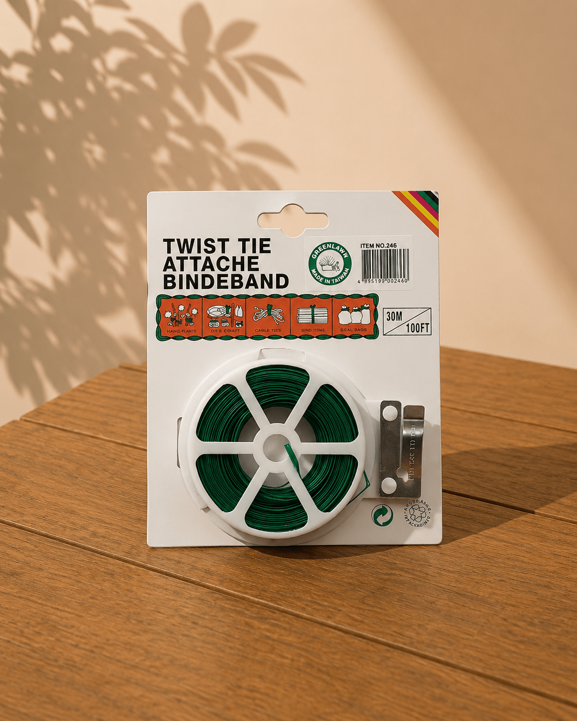 Garden Twist Tie with cutter 30m long - Bostan