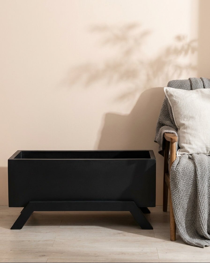 GRP RECTANGULAR PLANTER BOXES WITH STAND - Bostan