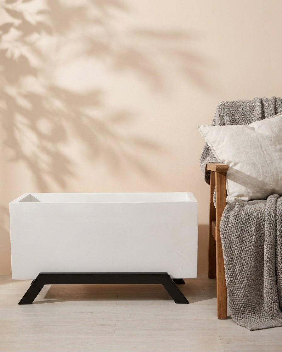 GRP RECTANGULAR PLANTER BOXES WITH STAND - Bostan