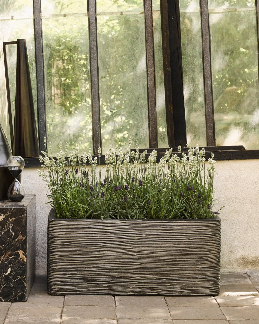 Planter Rectangle Rib NL - Bostan Al Jazeera