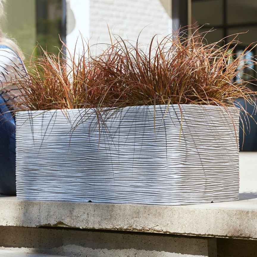 Planter Rectangle Rib NL - Bostan Al Jazeera
