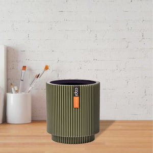 Vase Cylinder Groove BGVGN 312 - Bostan Al Jazeera