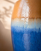Ombre Glazed Jar, close-up of the glaze texture