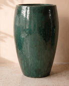 Dark Green Glossy Pot, largest size, close-up of the full pot