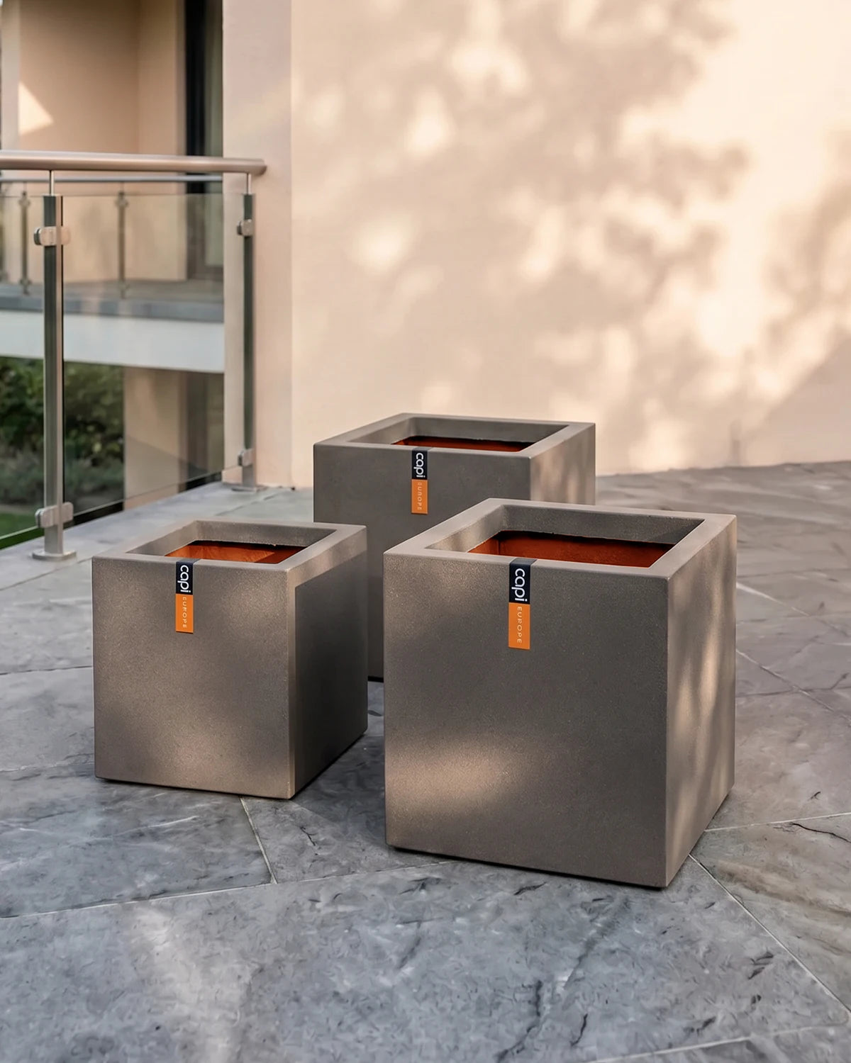 Capi Europe Planter Square Smooth NL