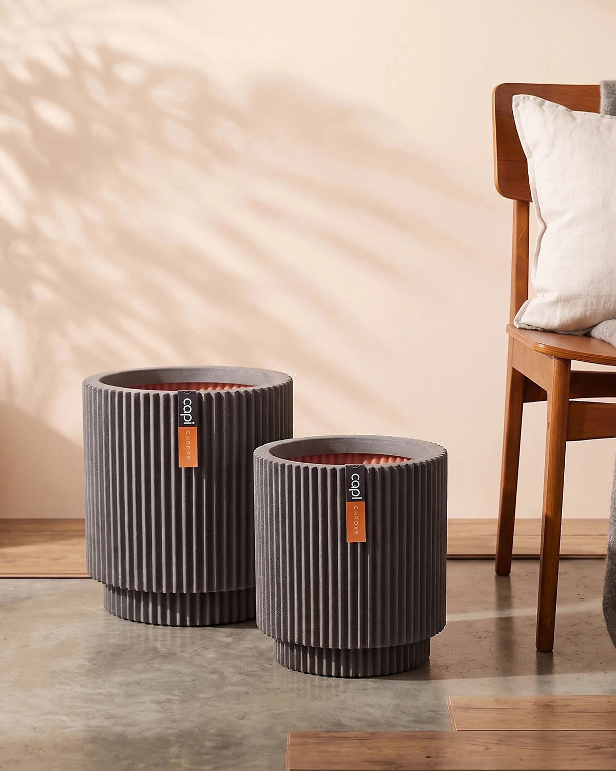 Capi Europe Vase Cylinder Groove NL