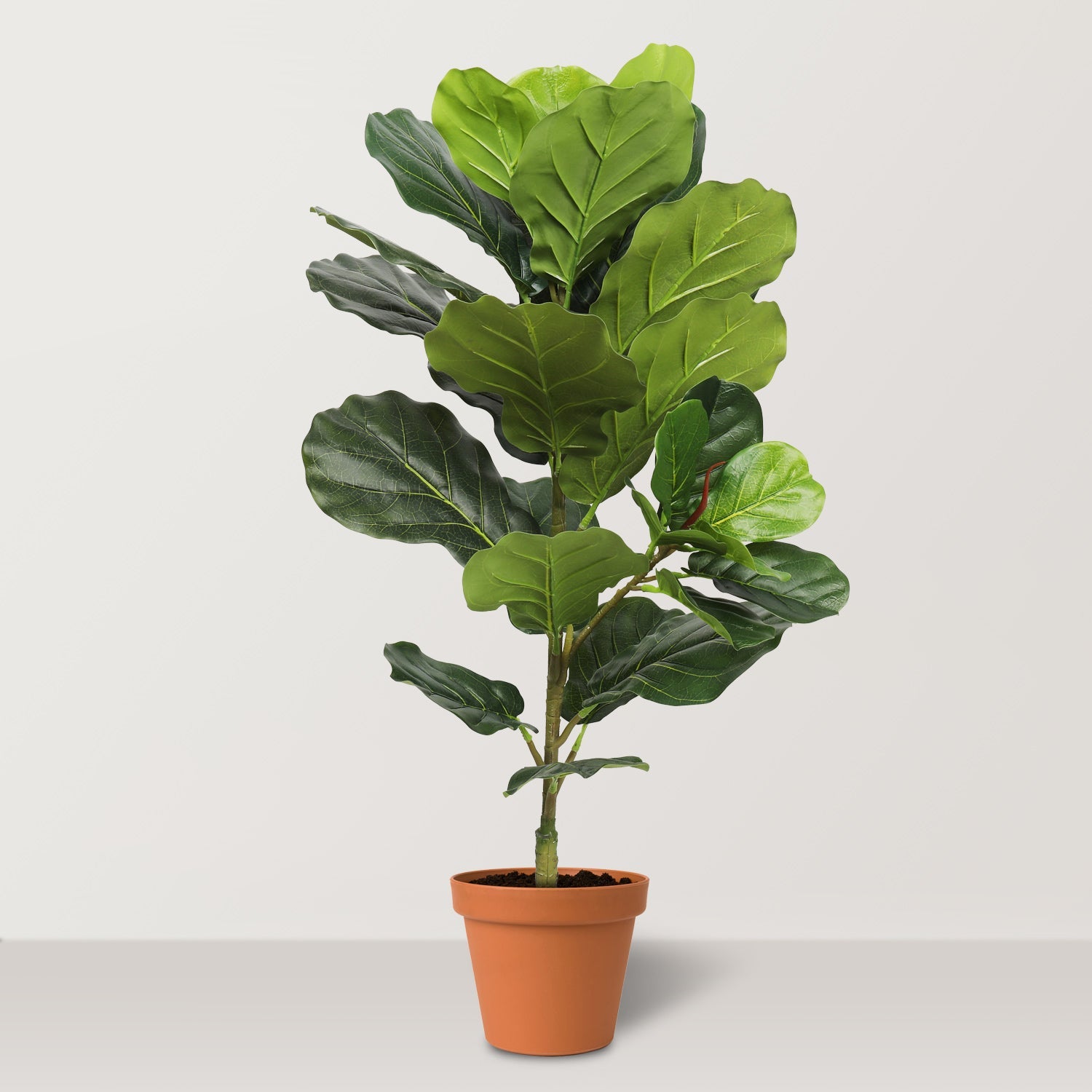 Artificial Fiddle Leaf Fig Tree 1T 28 leaves 100cm ht - Bostan Al Jazeera