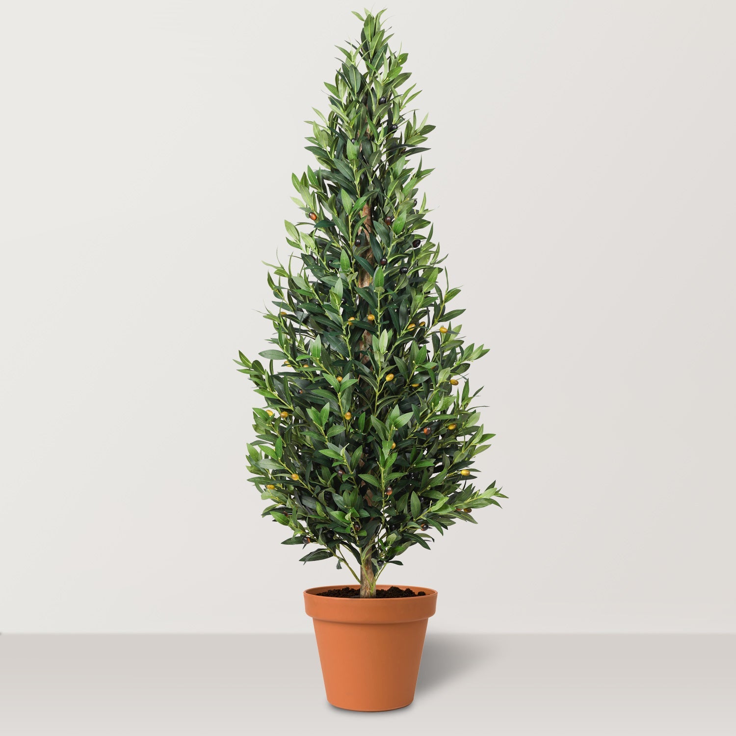 Artificial Olive Tower Tree with wood stem 150cm ht - Bostan Al Jazeera