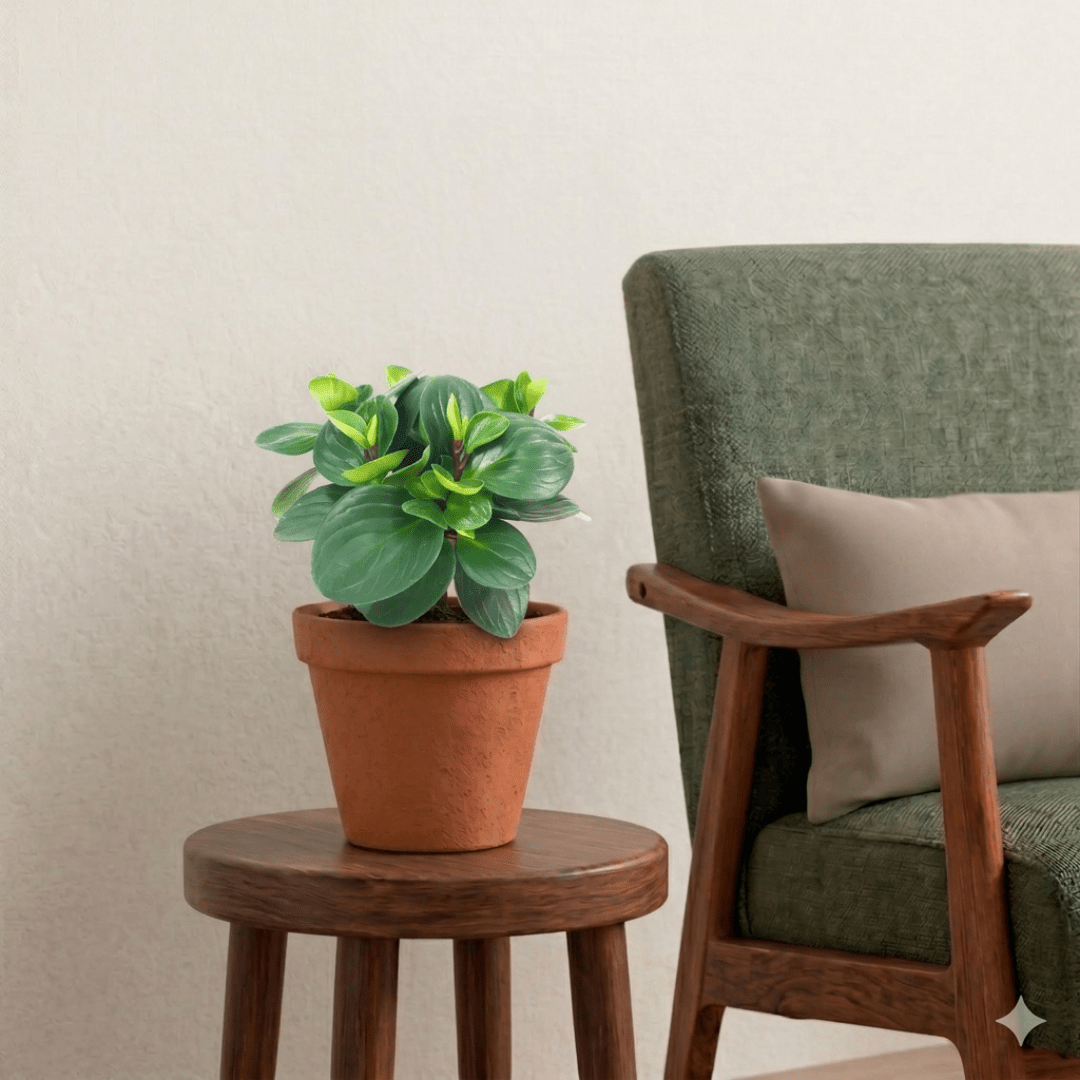 Baby Rubber Plant (Peperomia obtusifolia) - Bostan