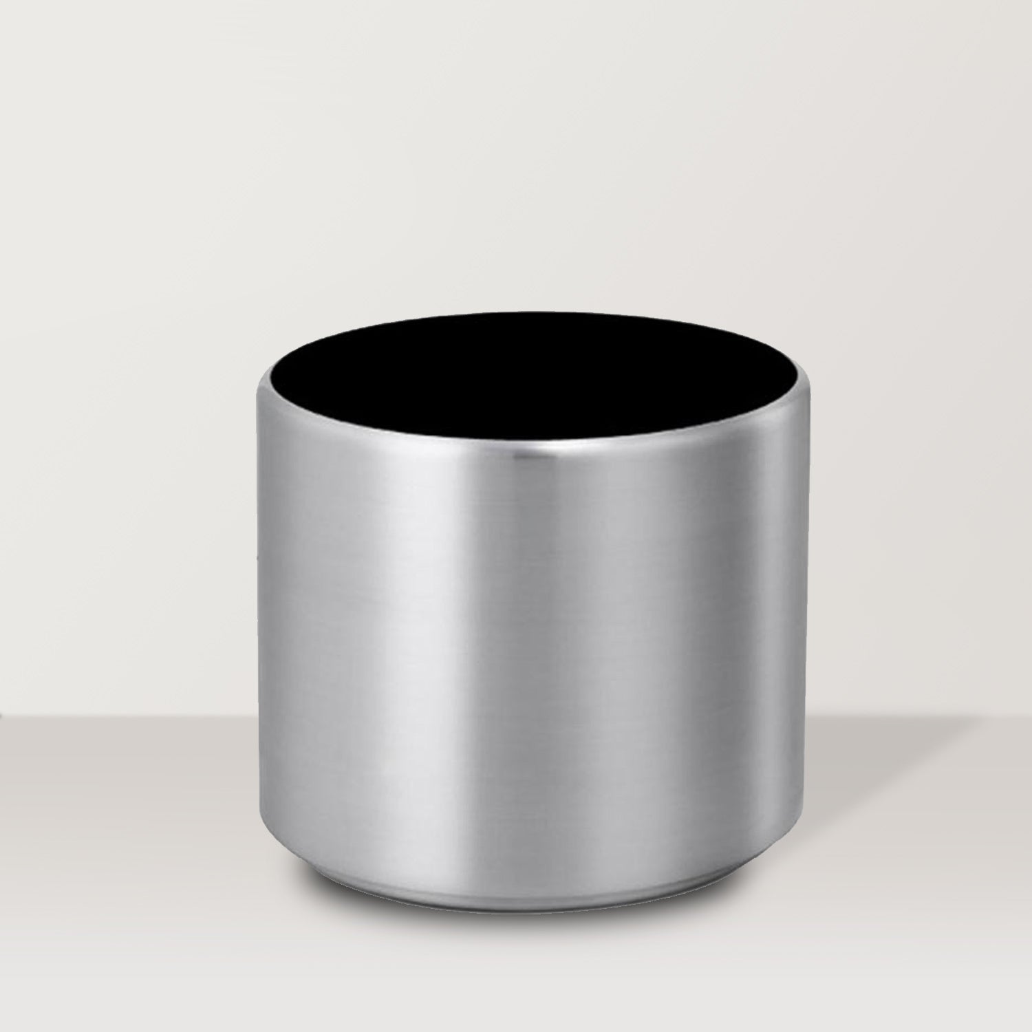 Brushed Aluminum Pot - Bostan Al Jazeera