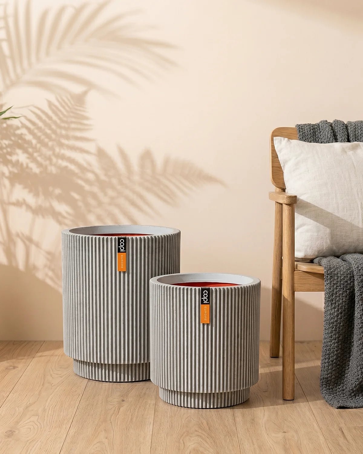 Capi Europe Vase Cylinder Groove NL - Bostan