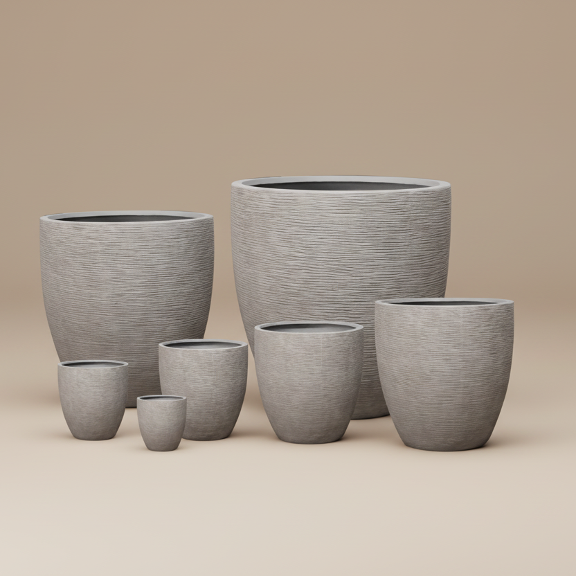 Fiber Clay Pot DW184372 - Bostan Al Jazeera