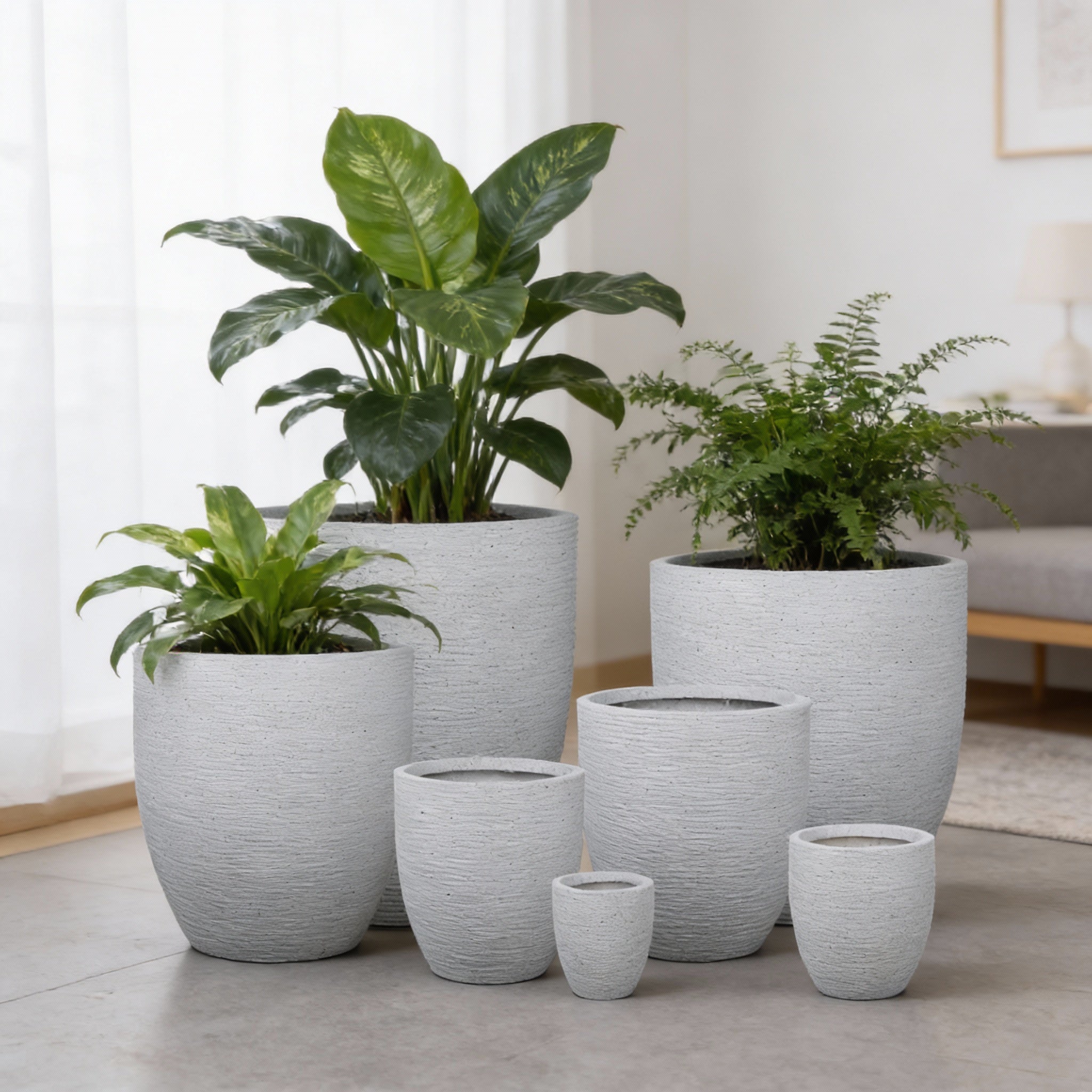 Fiber Clay Pot DW184372 - Bostan Al Jazeera