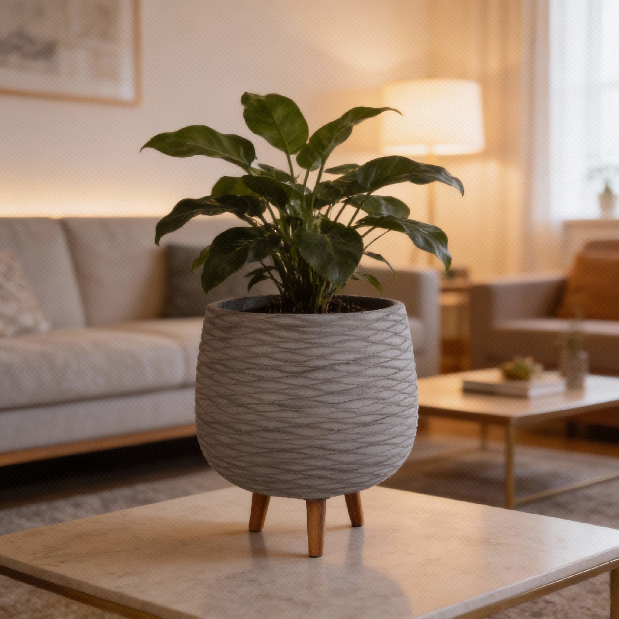 Fiber Clay Pot LT14480T - Bostan Al Jazeera