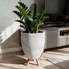 Fiber Clay Pot | White - Bostan Al Jazeera