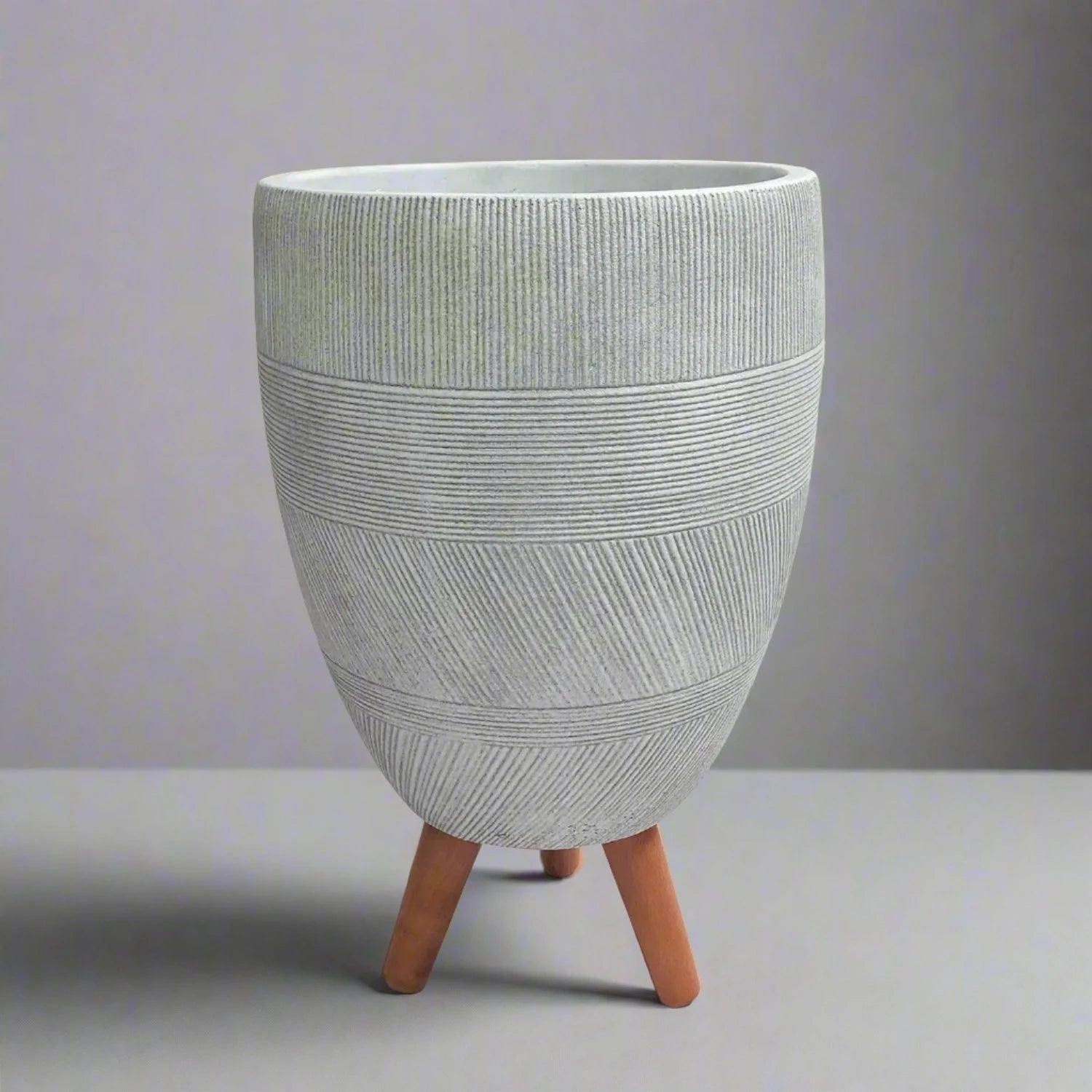 Fiber Clay Pot | White - Bostan Al Jazeera