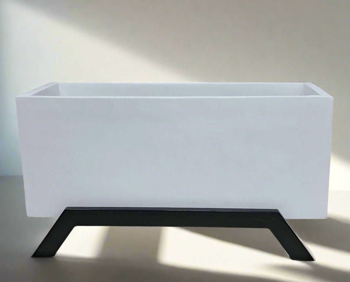 GRP RECTANGULAR PLANTER BOXES WITH STAND - Bostan Al Jazeera
