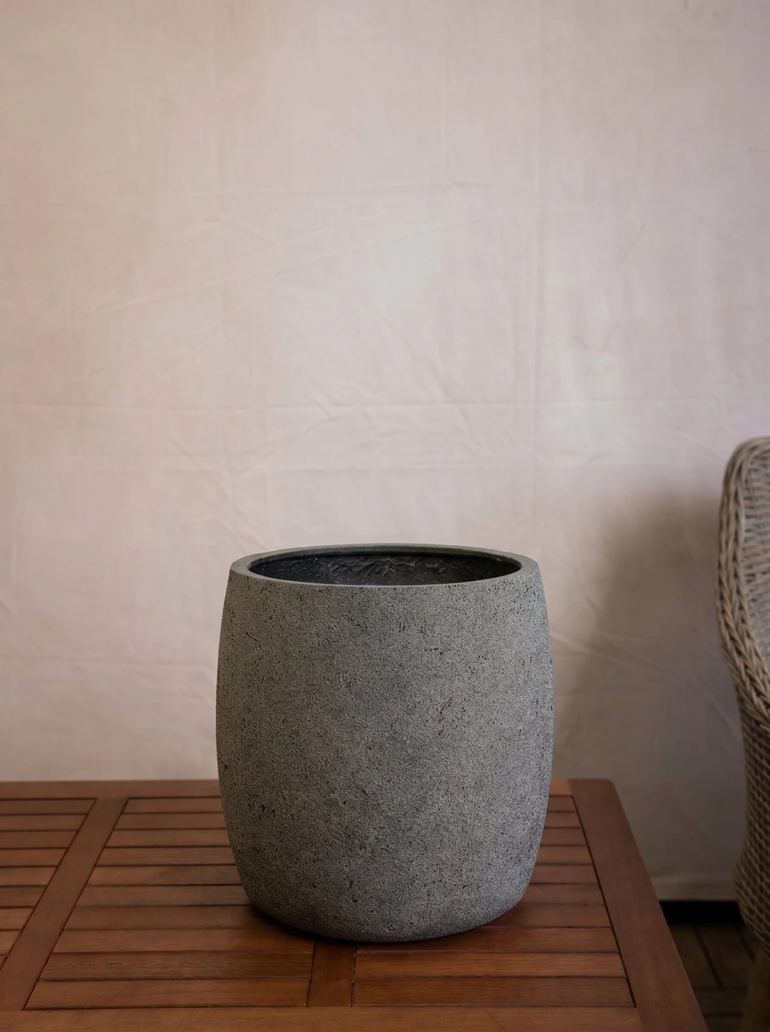 Luca Lifestyle Grigio Modern Pot - Bostan