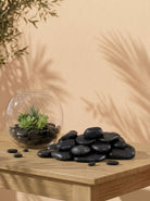Pebbles Polished Black 10kg bag - Bostan