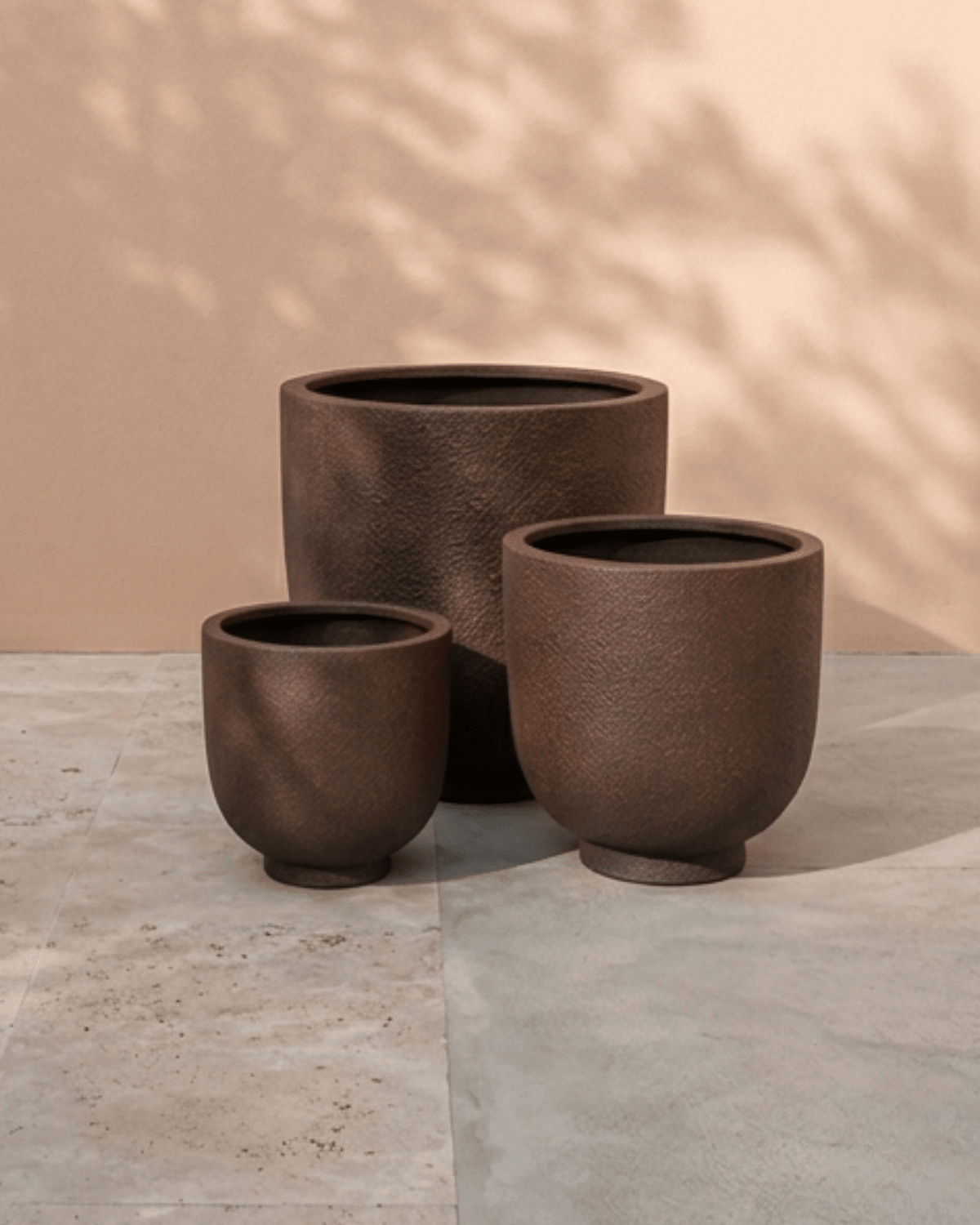 Pedestal Round Fiberclay Pot - Bostan
