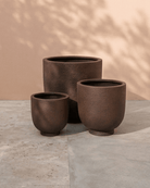 Pedestal Round Fiberclay Pot - Bostan