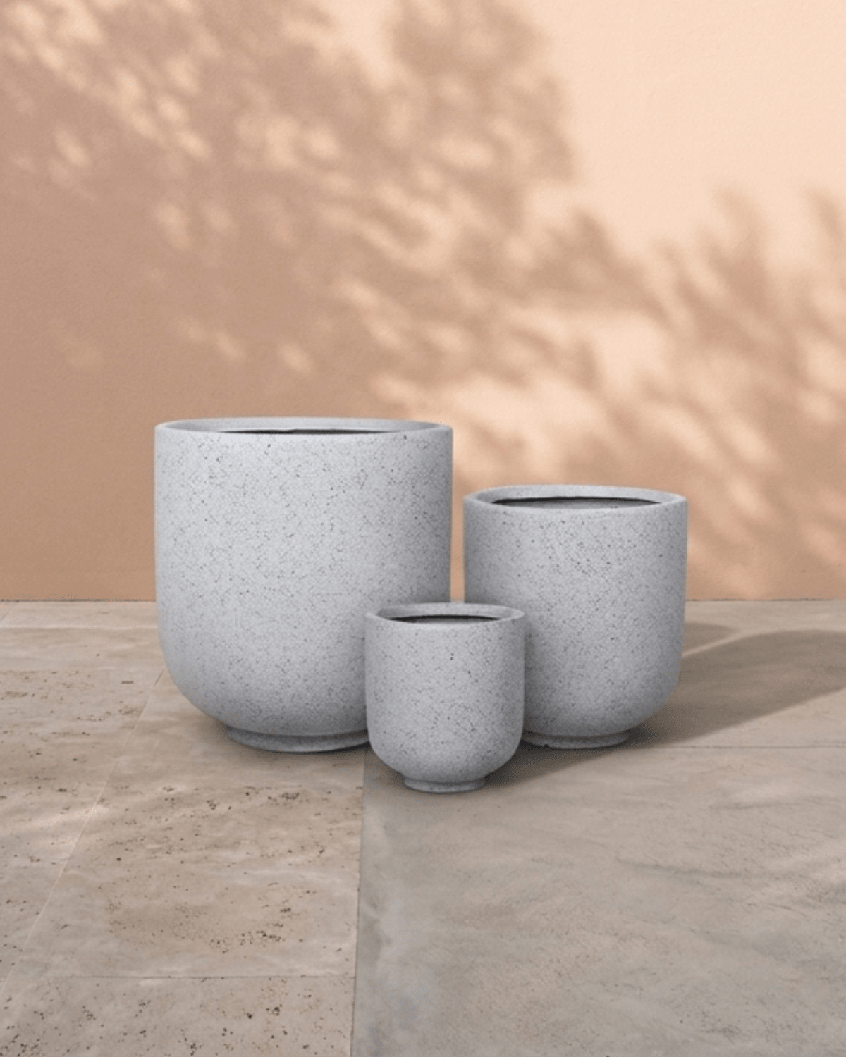 Pedestal Round Fiberclay Pot - Bostan