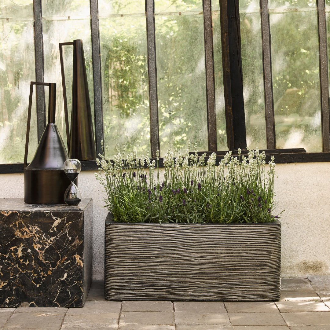 Planter Rectangle Rib NL - Bostan Al Jazeera