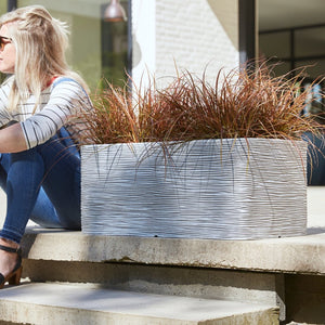 Planter Rectangle Rib NL - Bostan Al Jazeera