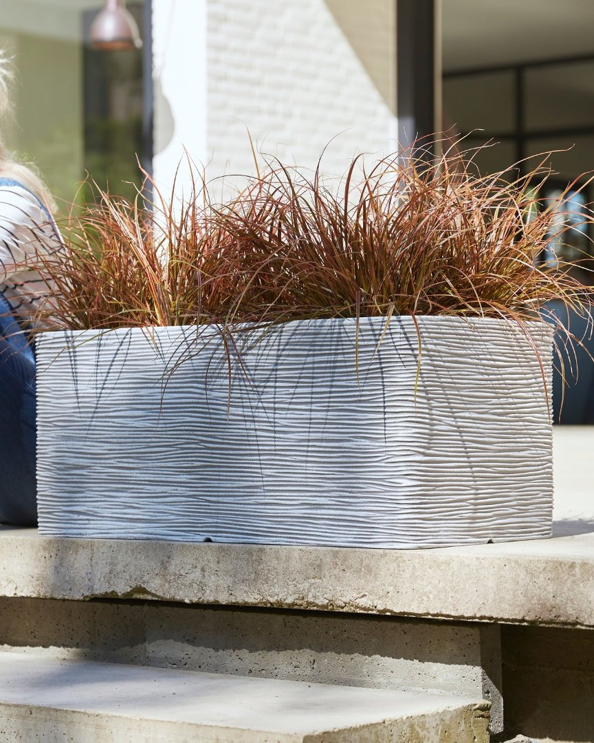 Planter Rectangle Rib NL - Bostan Al Jazeera