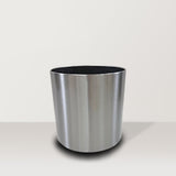 Stainless Steel Planter Pot (With Coaster Base) - Bostan Al Jazeera