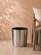 Stainless Steel Planter Pot (With Coaster Base) - Bostan