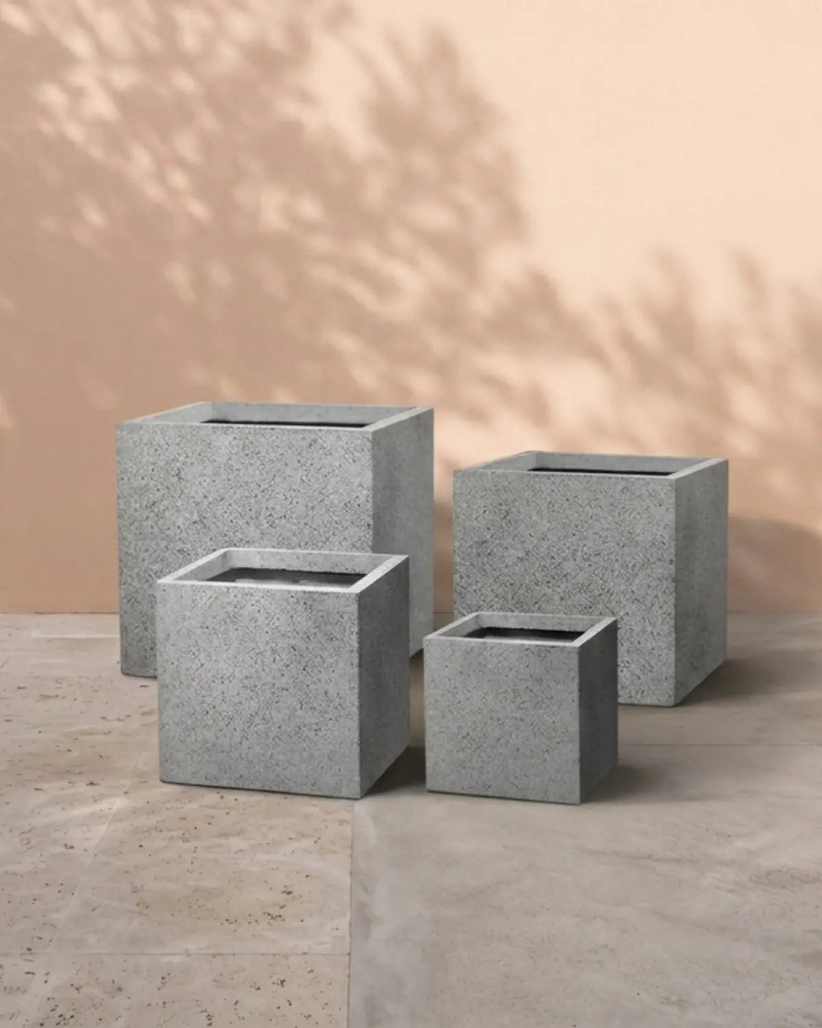 Stone Cube Fiberclay Pot - Bostan