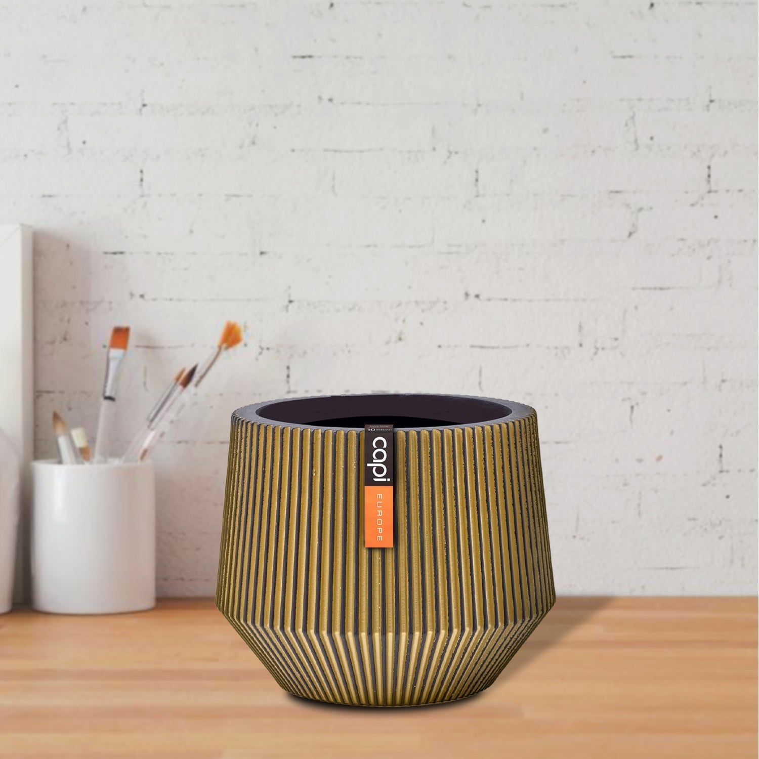 Vase Cylinder Geo Groove BGVGB 332 - Bostan Al Jazeera