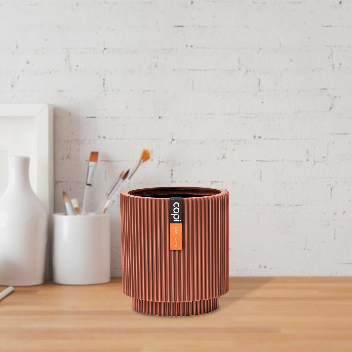 Vase Cylinder Groove BGVMR 312 - Bostan Al Jazeera