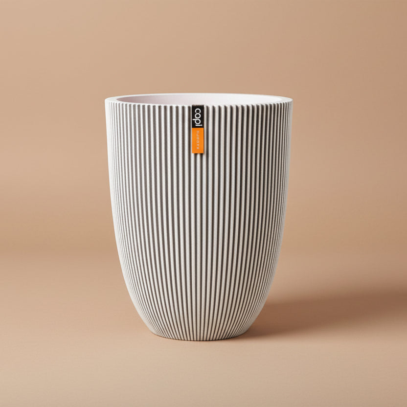 Vase Elegant Low Groove NL - Bostan Al Jazeera