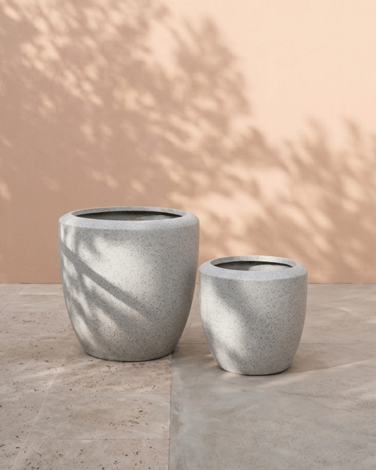 Vase Round Fiberclay Pot - Bostan